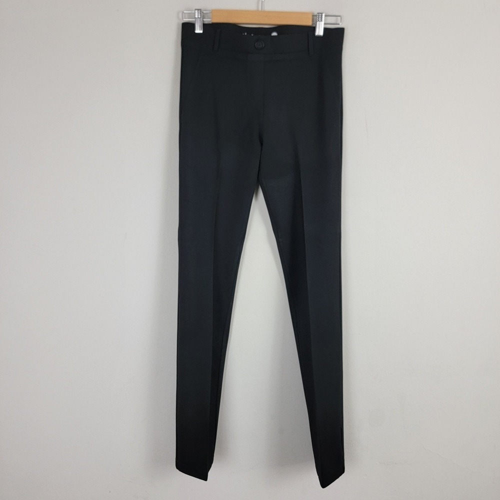 Betabrand Pants Rayon Blend Stretch Dress Yoga‎ Womens M Black Slim Fit READ!